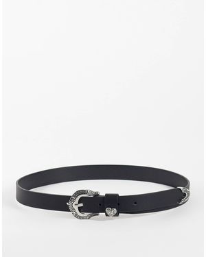 Mango Teen Western Belt - White