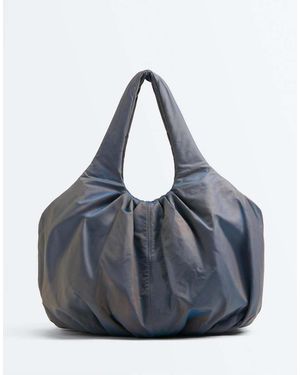 Oysho Gathered Shopper Bag - Blue