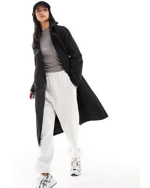 Noisy May Longline Trench Coat - White