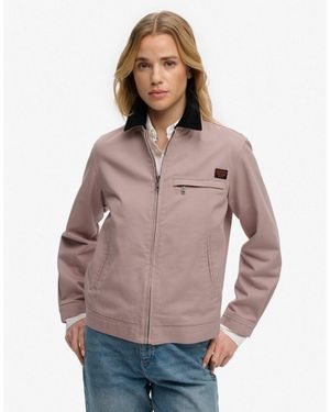 Superdry – rancherjacke - Grau