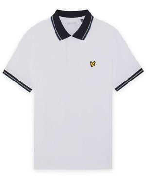Lyle & Scott Ss Polo Shirts Tipped Sport Core Polo - White