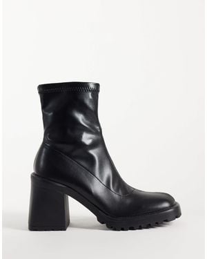 Raid Riona Block Heeled Ankle Boots - Black