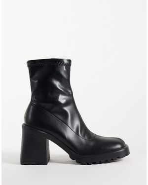 Raid Bottines à talon carré riona noires