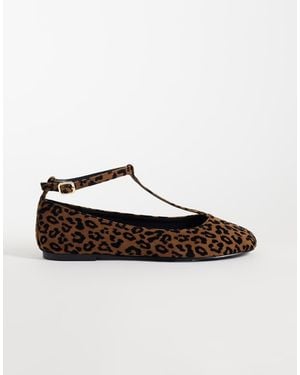 ASOS Lulu T Bar Ballet Flats - White