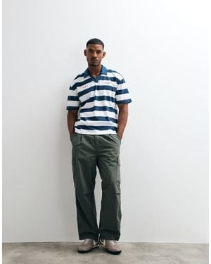 Hollister Oversized Short Sleeve Polo - White