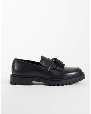 Jack & Jones Chunky Tassel Loafers - Black