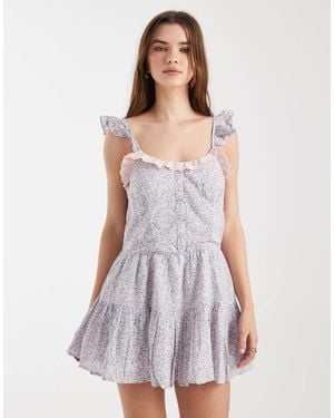 Cotton On Boho Mini Dress - Purple