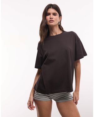 Weekday Danya boxy-t-shirt - Schwarz