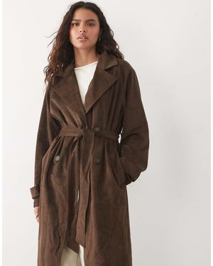 New Look Trench aus kunstwildleder - Braun