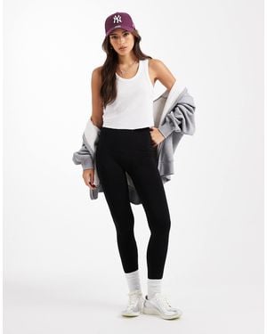 New Look Legging sans coutures avec doublure polaire - Blanc