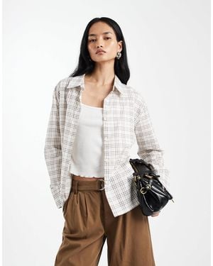 Cotton On Haven Seer Sucker Dad Shirt - White