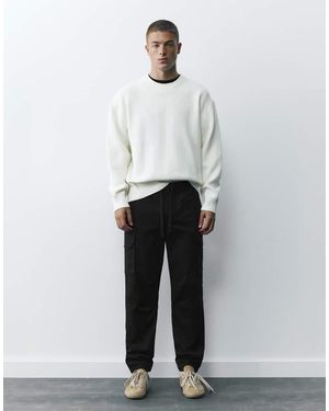 Pull&Bear Cargo Joggingbroek - Wit