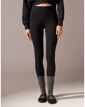 Calzedonia Cotton Leggings - Black