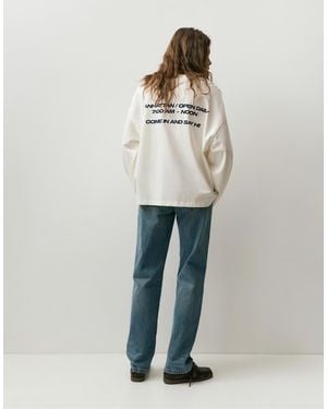 Pull&Bear The Ny Bagel Co. T-shirt - White