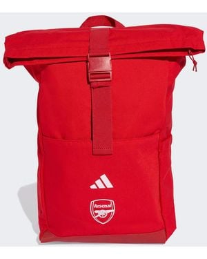 adidas Originals Mochila Rojo Escarlata Y Blanca Con Diseño Del Arsenal De