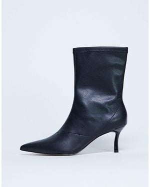 TOPSHOP Pippa Point Toe Stretch Ankle Boot - Blue