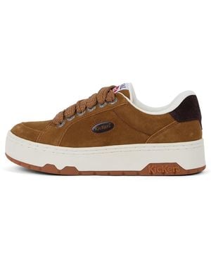 Kickers Trainer 70 Lo Suede Trainer - Brown