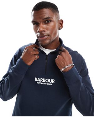 Barbour Transmission Half Zip Sweatshirt - Blue
