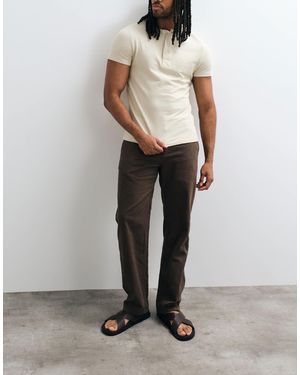 Mango Relaxed Trouser - Brown