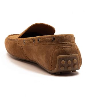 Thomas Crick Duval - mocassins casual à enfiler en cuir - Marron
