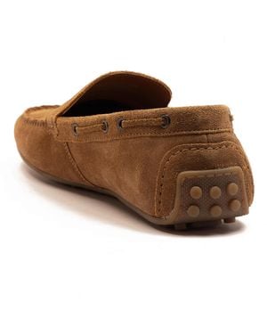 Thomas Crick – duval – lässige loafer-slipper aus leder - Braun