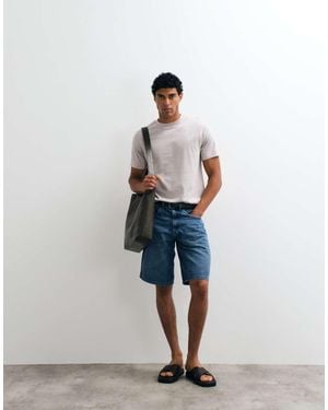 Redefined Rebel Valencia Loose Fit Denim Shorts - White