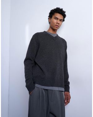 TOPMAN – regular-fit-strickpullover - Blau