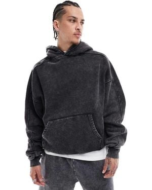HERA Washed Graphic Hoodie - Grey