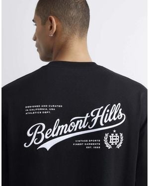 River Island Cotton Belmont Embroidered T-Shirt - Black