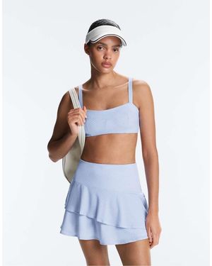 Oysho Striped Straight Tank Top - Blue