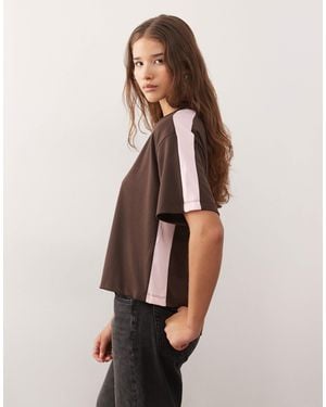 Collusion Boxy T-shirt - Natural