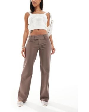 Cotton On Cotton On Lola Low Rise Suiting Pant - Brown