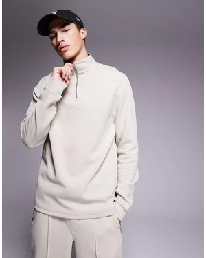River Island Smart Half Zip Sweatshirt Co-Ord - Grey