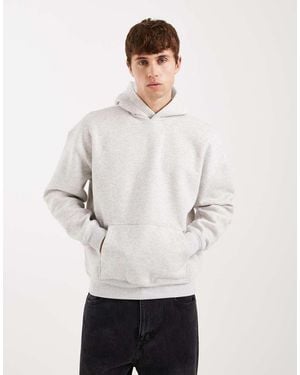 Hollister Embedded Boxy Zip Through Hoodie - White
