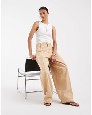 ASOS Barrel Pants - Natural