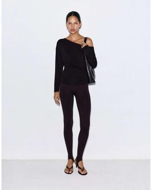 Pull&Bear Oberteil mit u-boot-ausschnitt und bund - Blau
