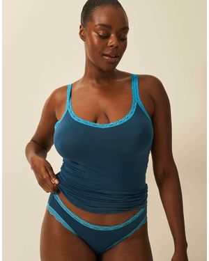 Stripe & Stare Lace Cami - Blue