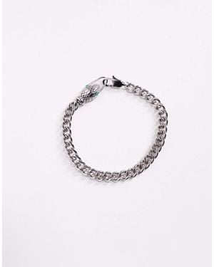 ASOS Waterproof Stainless Steel Snake Bracelet - Pink