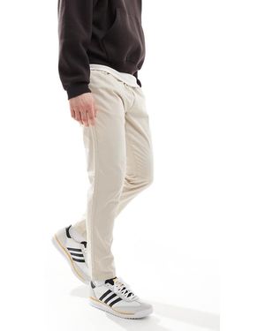 Brave Soul Broek Van Keperstof Met Elastische Taille - Zwart