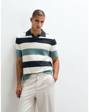 ARKET Pure Cotton Soft Short Sleeve Polo - White
