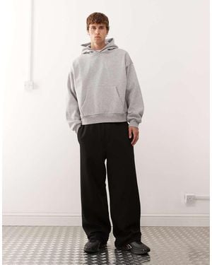 Weekday Heavyweight Jersey Oversized Wide Leg joggers - White
