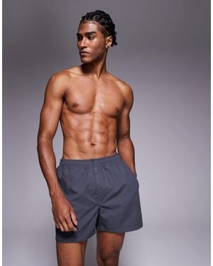 ASOS – kurze badeshorts - Blau