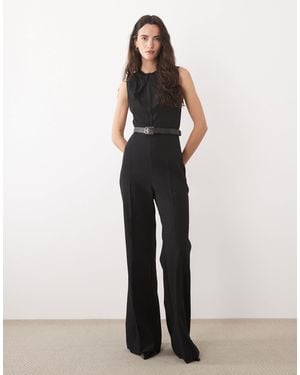 Mango – ärmelloser jumpsuit - Schwarz
