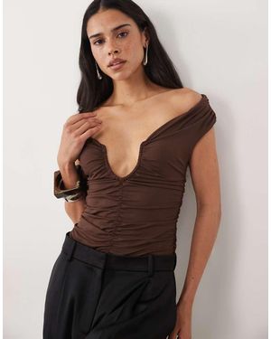 ASOS Body Monospalla Con Dettaglio A U Sullo Scollo - Nero