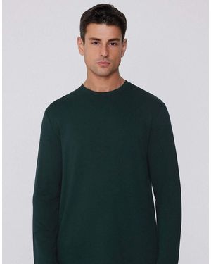 Tezenis Long-Sleeved Plush Viscose Top - Green