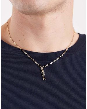 Classics 77 Fish Bone Chain Necklace - Blue