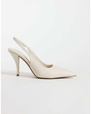 schuh Sophia Slingback Pumps Met Punt - Wit