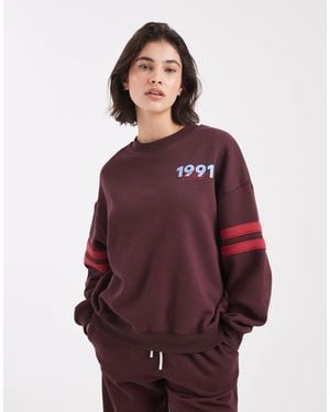 Cotton On Graphic Style Sweatshirt - Red