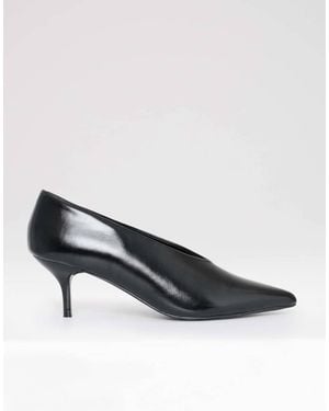 Threadbare Pointed Kitten Heels - Black