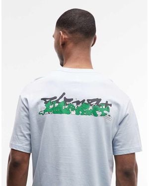 Element T-Shirt Azzurra Con Stampa Sul Retro - Verde